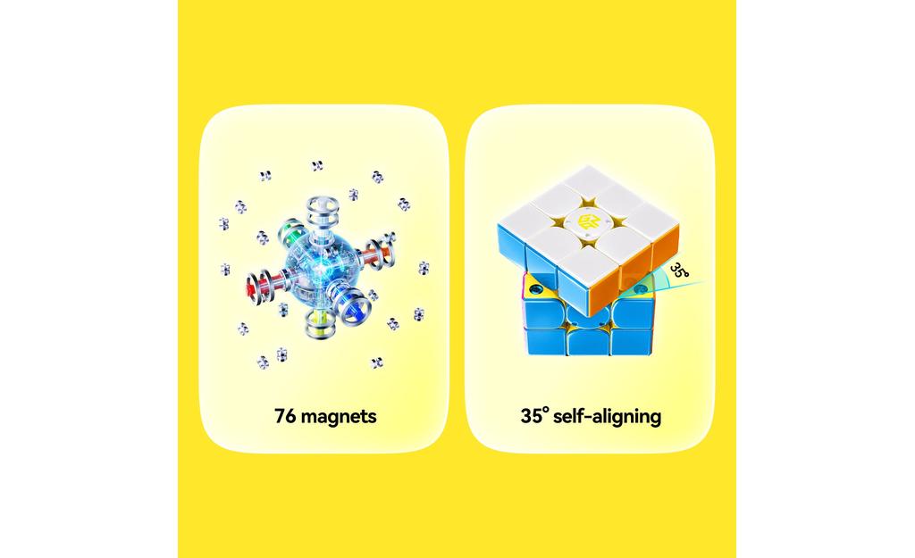 GAN i4 3x3 (Magnetic, MagLev, Ball-Core) - Minions Edition, Bluetooth Smart Cube