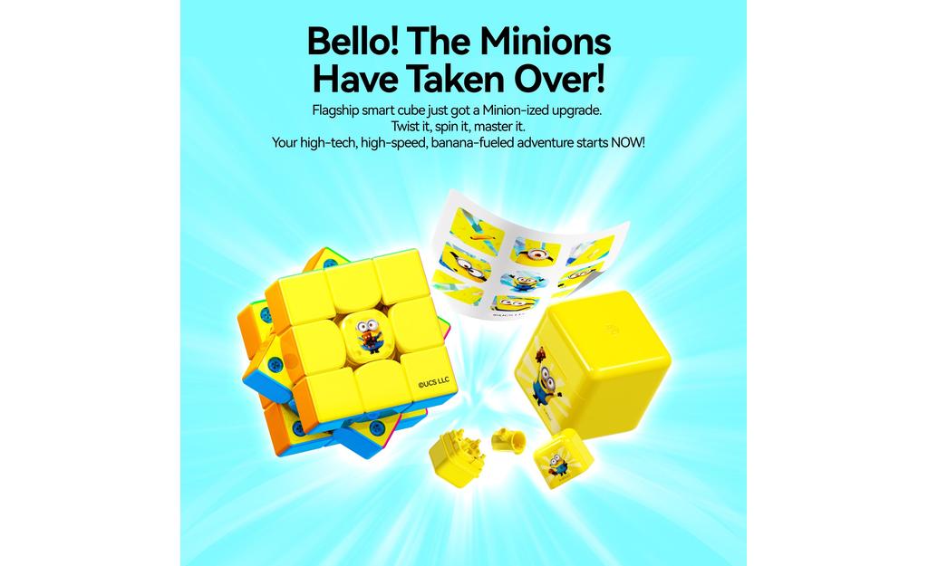 GAN i4 3x3 (Magnetic, MagLev, Ball-Core) - Minions Edition, Bluetooth Smart Cube