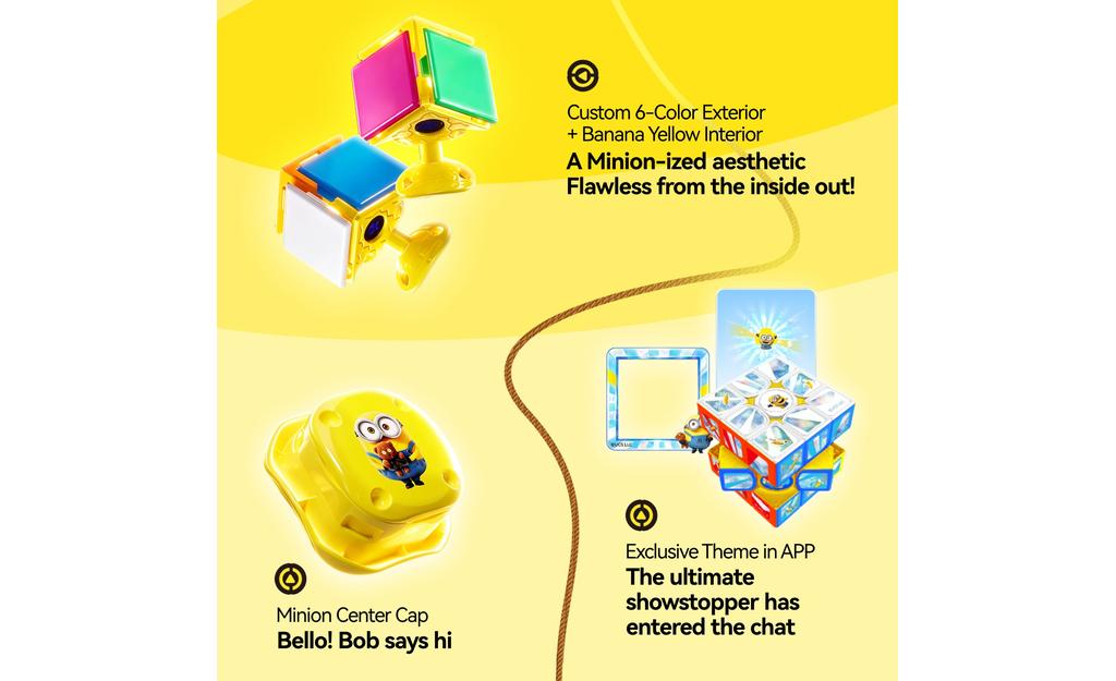 GAN i4 3x3 (Magnetic, MagLev, Ball-Core) - Minions Edition, Bluetooth Smart Cube