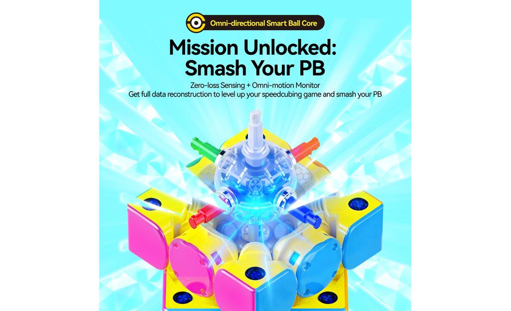 GAN i4 3x3 (Magnetic, MagLev, Ball-Core) - Minions Edition, Bluetooth Smart Cube