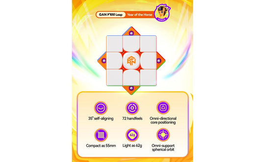 GAN V100 3x3 Leap (Magnetic, Core Magnets) - New Year Edition