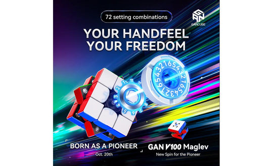 GAN V100 3x3 (Magnetic, MagLev, Core Magnets) | SpeedCubeShop