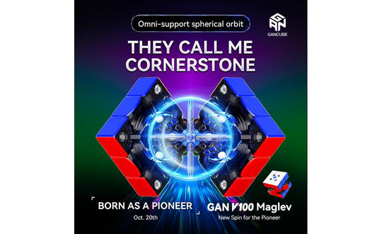 GAN V100 3x3 (Magnetic, MagLev, Core Magnets) | SpeedCubeShop