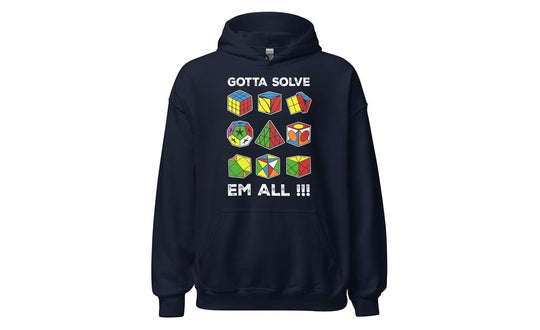 Gotta Solve Em All - Rubik's Cube Hoodie | SpeedCubeShop
