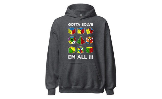 Gotta Solve Em All - Rubik's Cube Hoodie | SpeedCubeShop