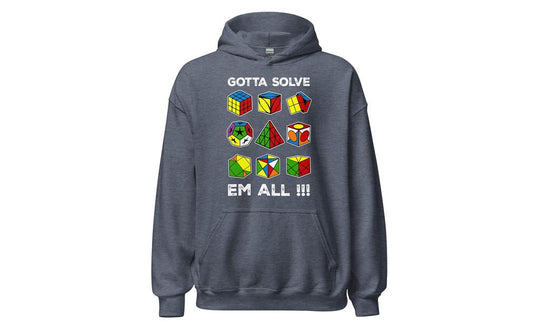 Gotta Solve Em All - Rubik's Cube Hoodie | SpeedCubeShop