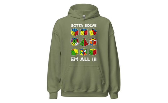 Gotta Solve Em All - Rubik's Cube Hoodie | SpeedCubeShop