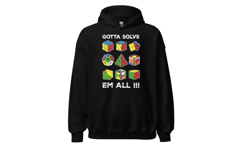 Gotta Solve Em All - Rubik's Cube Hoodie | SpeedCubeShop