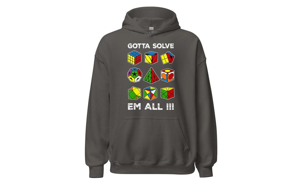 Gotta Solve Em All - Rubik's Cube Hoodie | SpeedCubeShop
