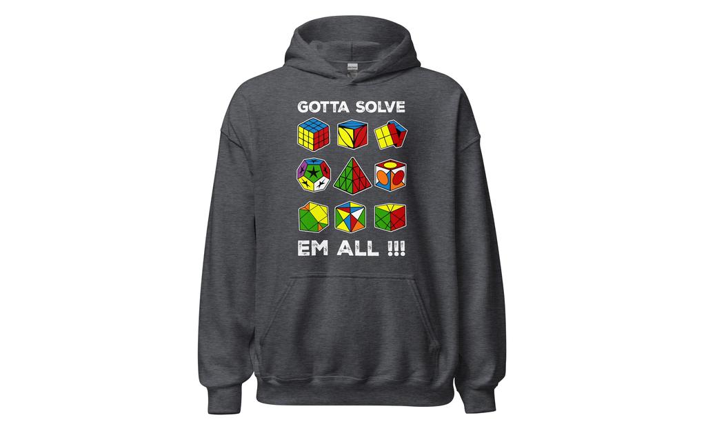 Gotta Solve Em All - Rubik's Cube Hoodie | SpeedCubeShop