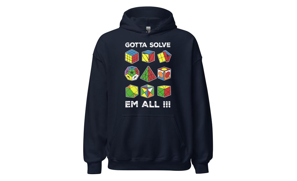 Gotta Solve Em All - Rubik's Cube Hoodie | SpeedCubeShop
