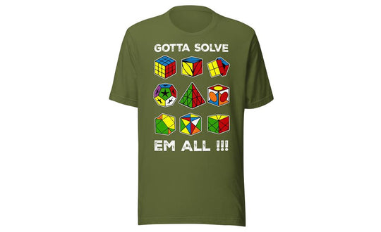 Gotta Solve Em All - Rubik's Cube Shirt | SpeedCubeShop