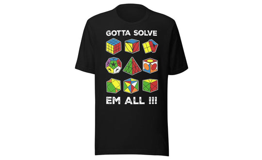Gotta Solve Em All - Rubik's Cube Shirt | SpeedCubeShop