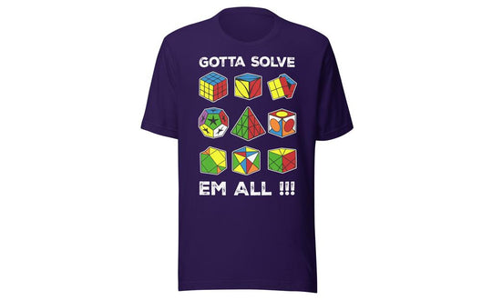Gotta Solve Em All - Rubik's Cube Shirt | SpeedCubeShop