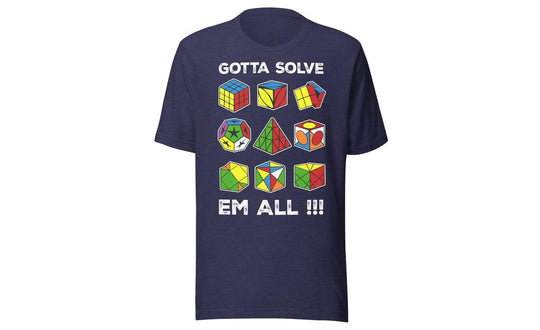 Gotta Solve Em All - Rubik's Cube Shirt | SpeedCubeShop