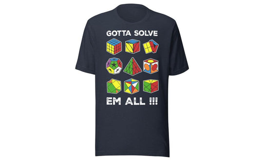 Gotta Solve Em All - Rubik's Cube Shirt | SpeedCubeShop
