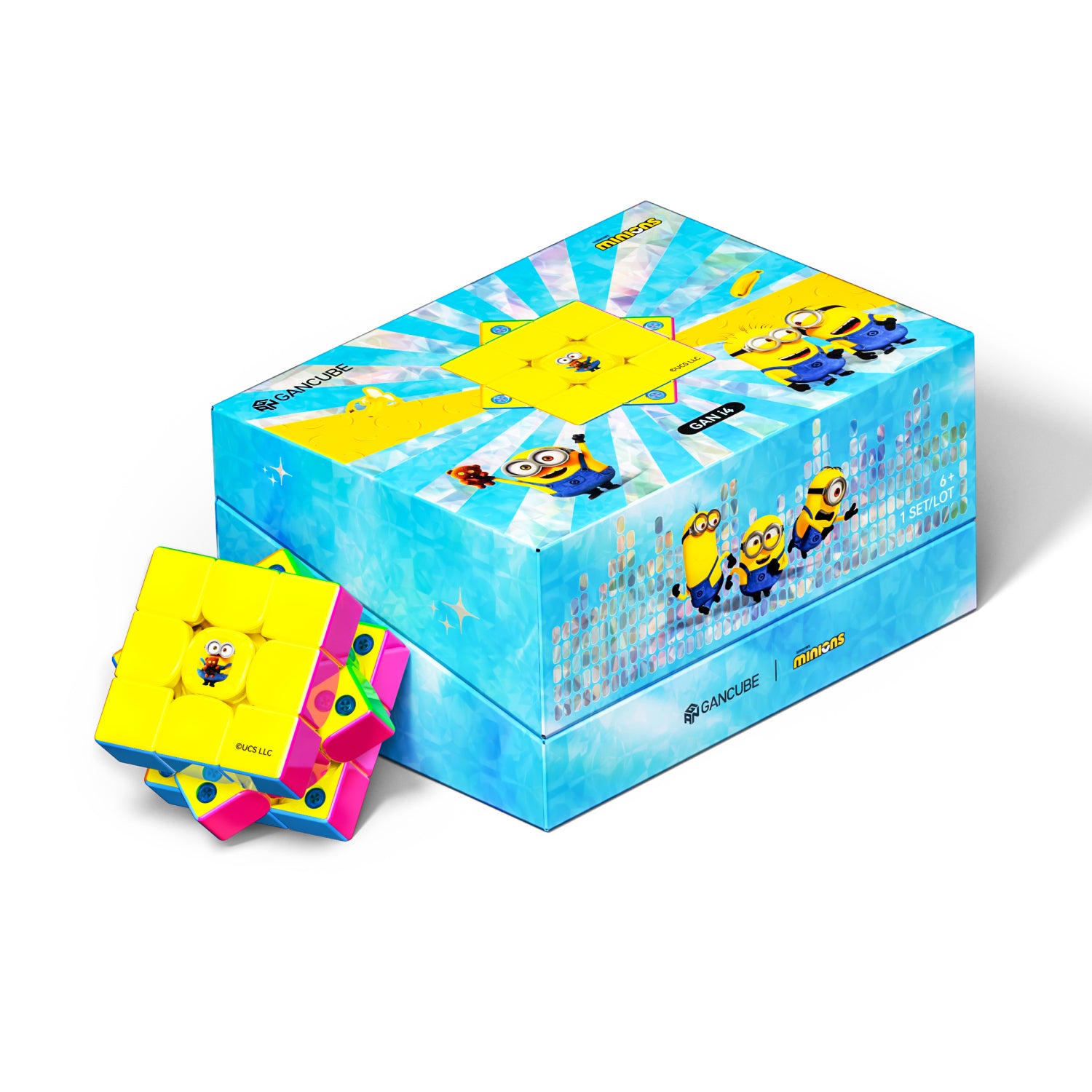 GAN i4 3x3 (Magnetic, MagLev, Ball-Core) - Minions Edition, Bluetooth Smart Cube