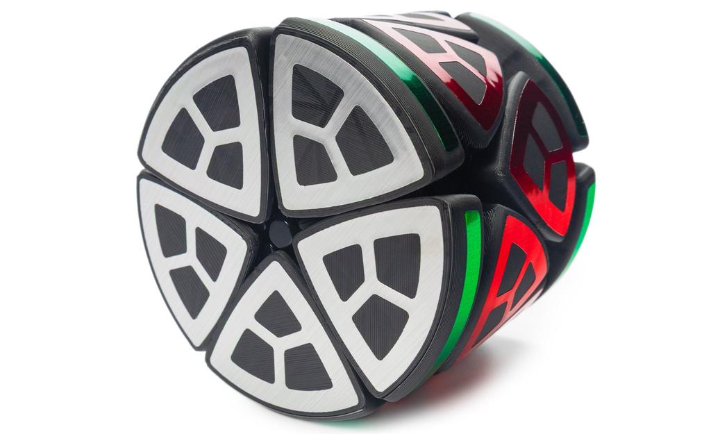 Junior Megaminx Barrel - Gold/Green/Red/Silver