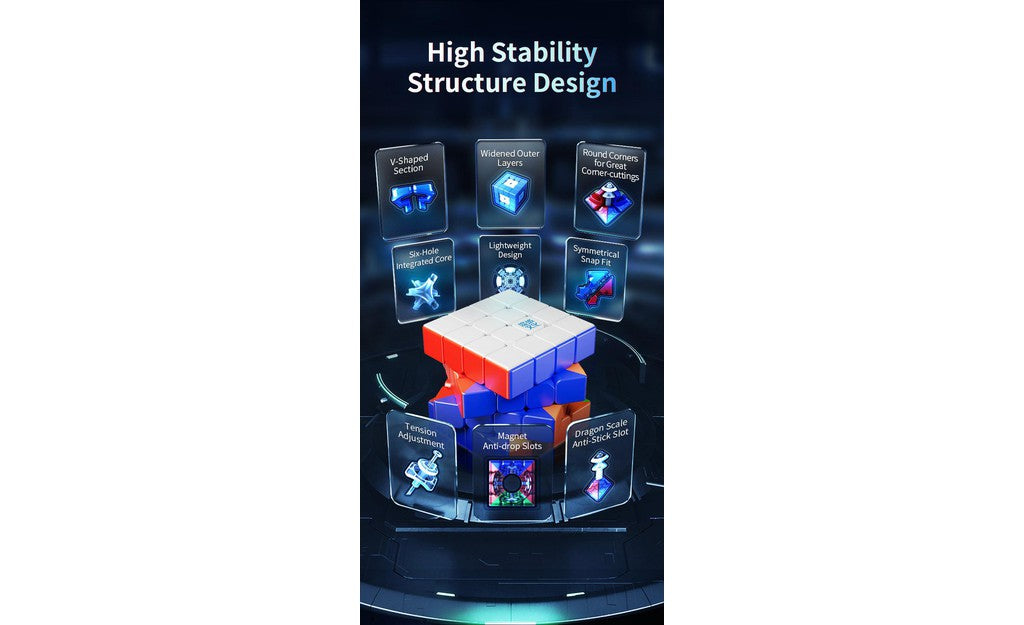 MoYu AoSu 4x4 V7 Triple-Track (Magnetic, Ball-Core, UV Coated) | SpeedCubeShop