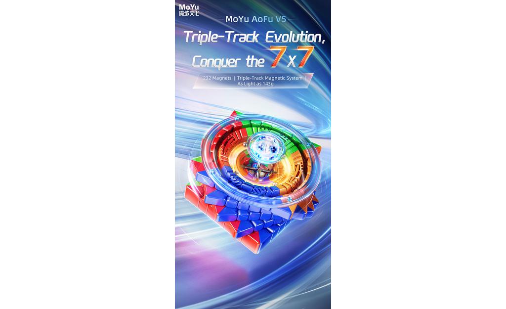 MoYu AoFu 7x7 V5 Double-Track (Magnetic, Ball-Core) | SpeedCubeShop