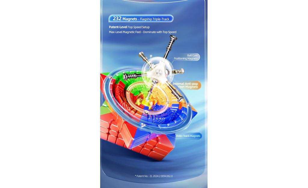 MoYu AoFu 7x7 V5 Triple-Track (Magnetic, Ball-Core, UV Coated)