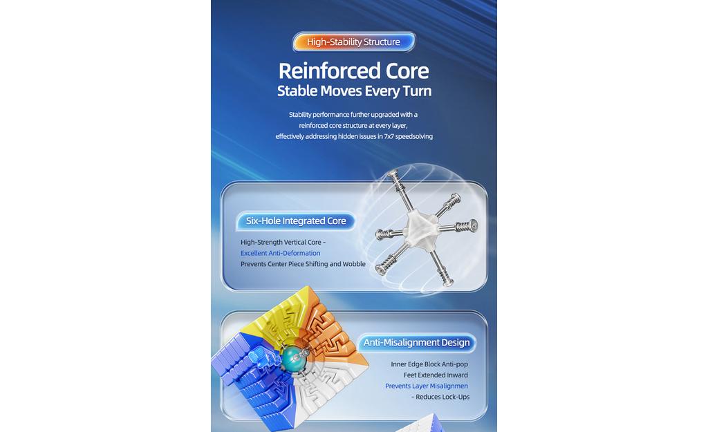 MoYu AoFu 7x7 V5 Triple-Track (Magnetic, Ball-Core, UV Coated)