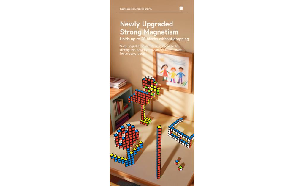 MoYu Building Blocks (Magnetic, Glow in the Dark) - 64 Blocks