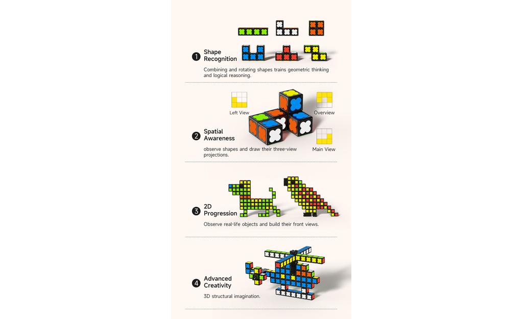 MoYu Building Blocks (Magnetic, Glow in the Dark) - 64 Blocks