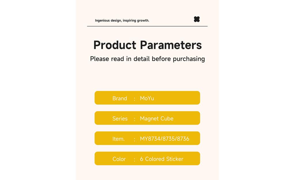 MoYu Building Blocks (Magnetic, Glow in the Dark) - 64 Blocks