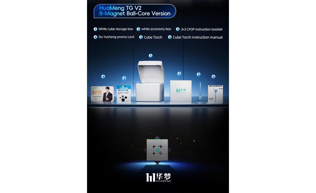MoYu HuaMeng TG 3x3 V2 (Magnetic, Ball-Core)
