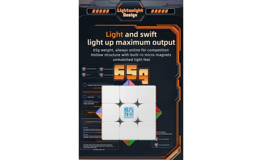 MoYu MeiLong 3x3 V2 (Magnetic, UV Coated) | SpeedCubeShop