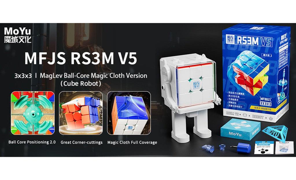 MoYu RS3 M 3x3 V5 (Magnetic, MagLev, Ball-Core, UV Coated) + Robot Box | SpeedCubeShop