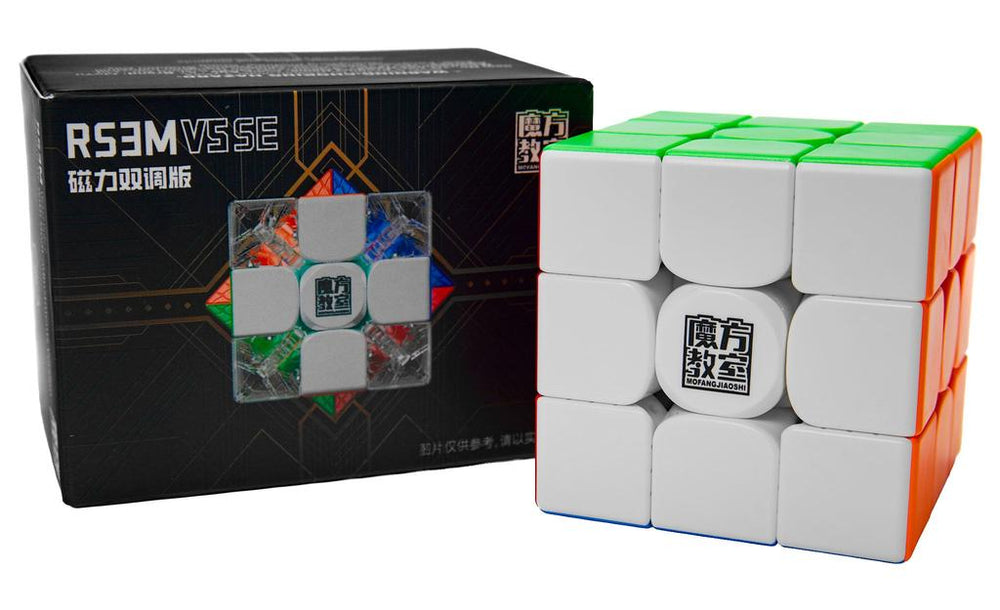 MOYU RS3M V5 Dual Adjustment – Cube Magique 3x3 Vitesse – Sans Autocollant – Magnétique – Compétition – 48 Aimants – 55,5 Mm