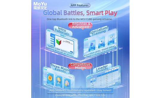 MoYu Super AoLong AI 3x3 (Magnetic, MagLev, 20-Magnet Ball-Core, UV Coated) - Bluetooth Smart Cube | SpeedCubeShop