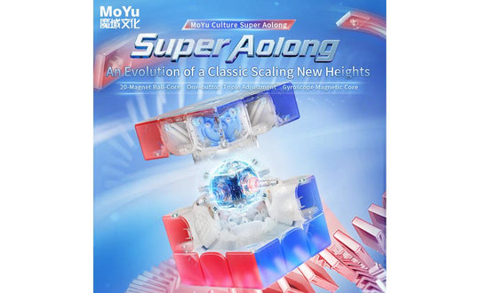MoYu Super AoLong AI 3x3 (Magnetic, MagLev, 20-Magnet Ball-Core, UV Coated) - Bluetooth Smart Cube | SpeedCubeShop