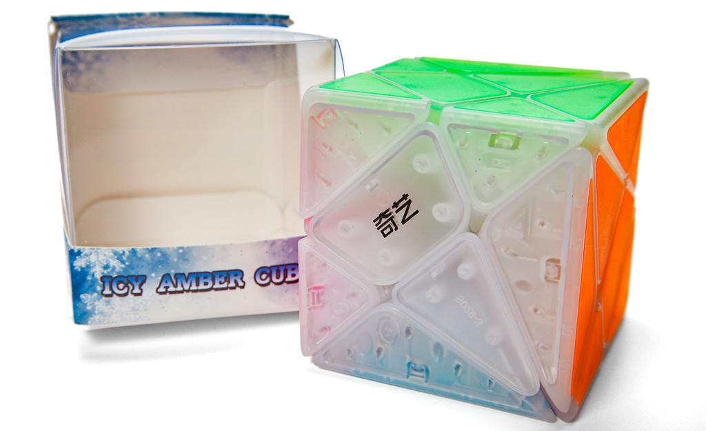 QiYi Axis Cube (Tiled) - Icy Amber | SpeedCubeShop