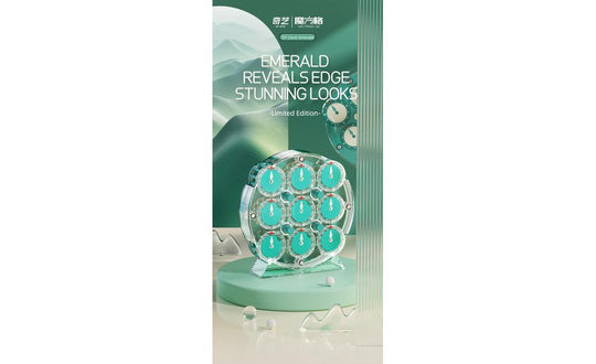QiYi Clock (Magnetic) - Limited Edition Emerald | SpeedCubeShop