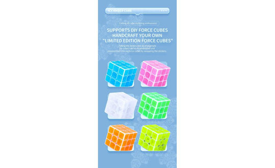 QiYi Fisher Cube (Tiled) - Icy Amber | SpeedCubeShop
