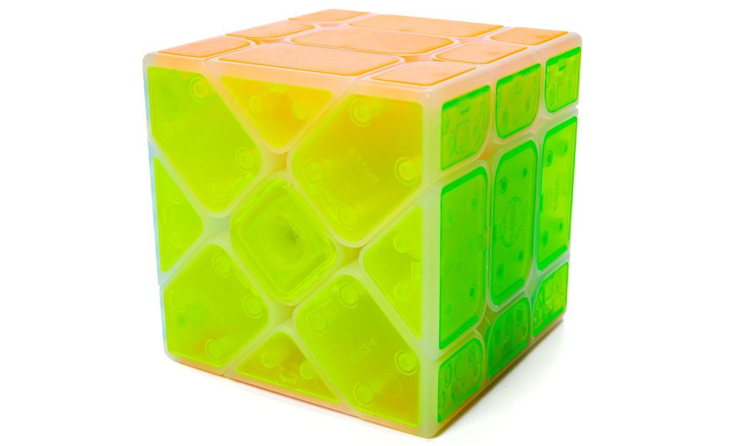 QiYi Fisher Cube (Tiled) - Icy Amber | SpeedCubeShop