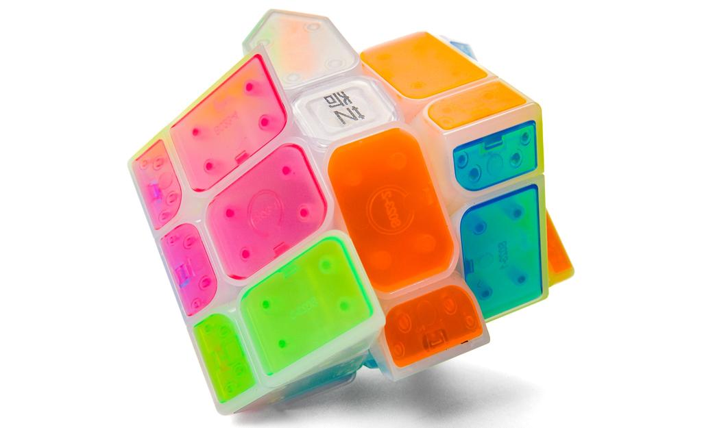 QiYi Fisher Cube (Tiled) - Icy Amber | SpeedCubeShop