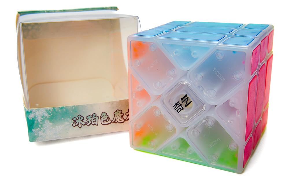 QiYi Fisher Cube (Tiled) - Icy Amber | SpeedCubeShop