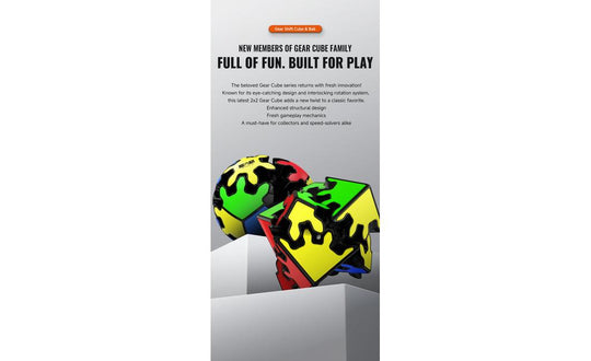 QiYi Gear Ball 2x2 (Tiled) | SpeedCubeShop