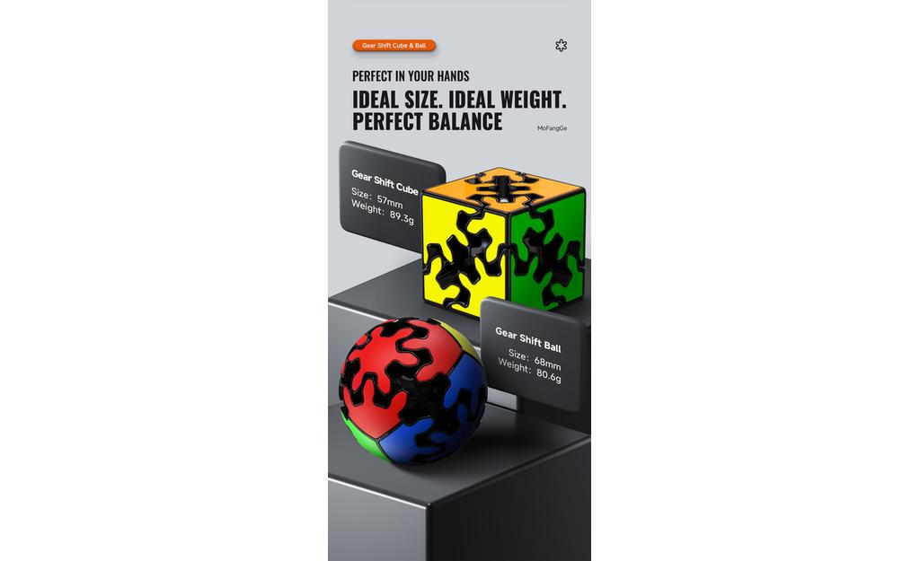 gear cube ball QiYi Gear Ball 2x2 (Tiled)