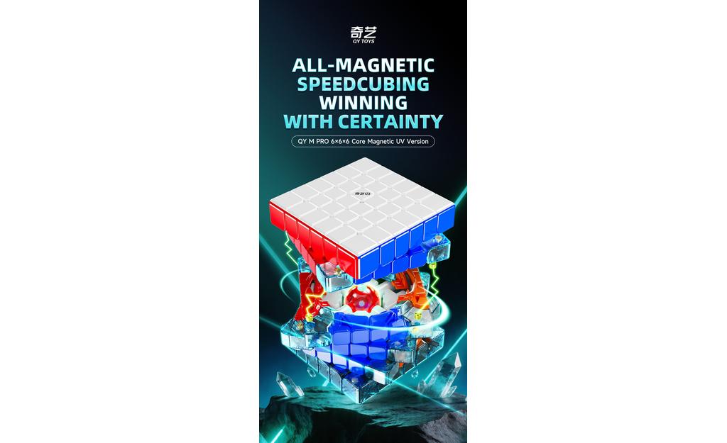 QiYi M Pro 6x6 (Magnetic, Ball-Core, UV Coated)