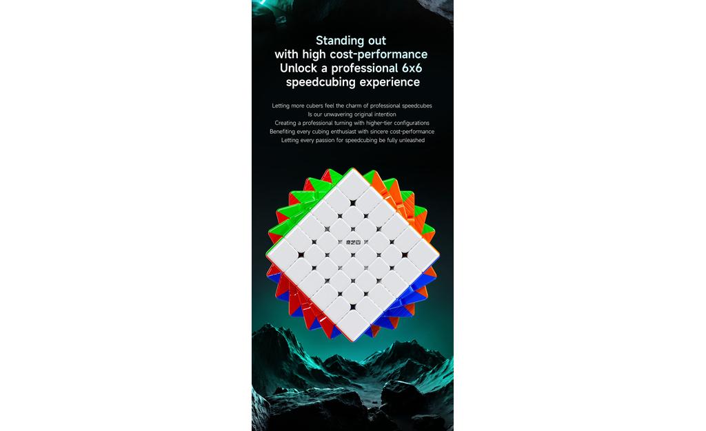 QiYi M Pro 6x6 (Magnetic, Ball-Core, UV Coated)