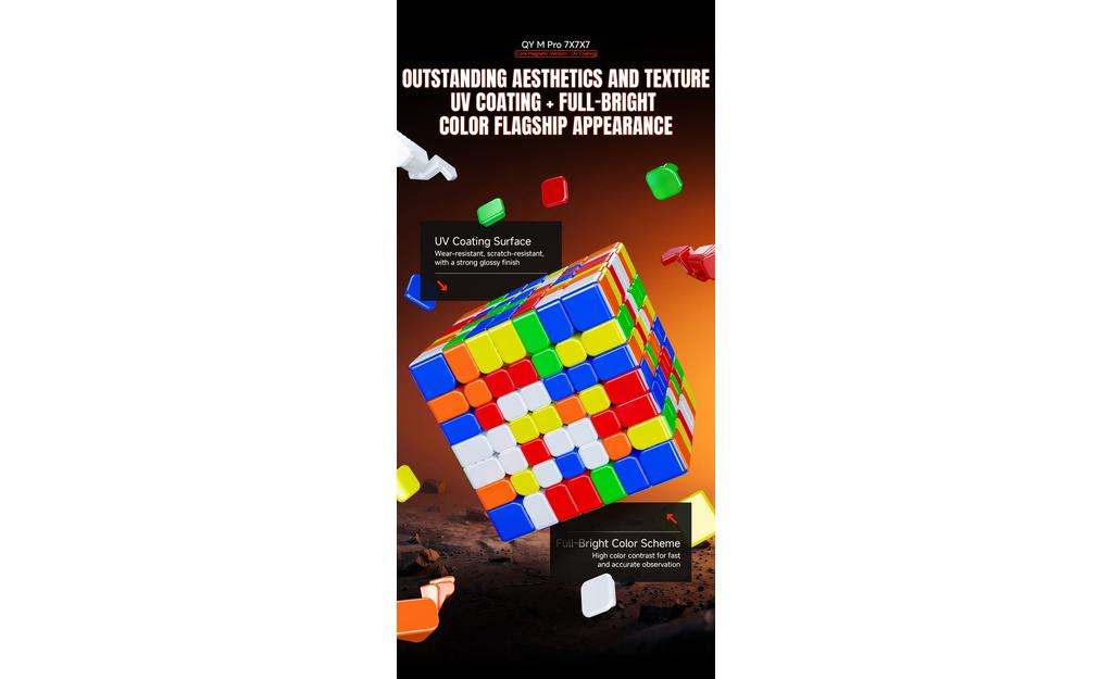 QiYi M Pro 7x7 (Magnetic, Ball-Core, UV Coated)