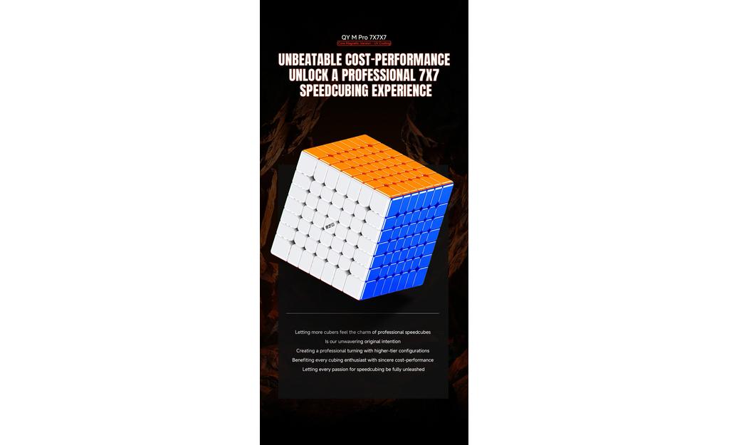 QiYi M Pro 7x7 (Magnetic, Ball-Core, UV Coated)