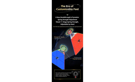 QiYi M Pro Pyraminx Pioneer (Magnetic, MagLev, Core Magnets, UV Coated) | SpeedCubeShop