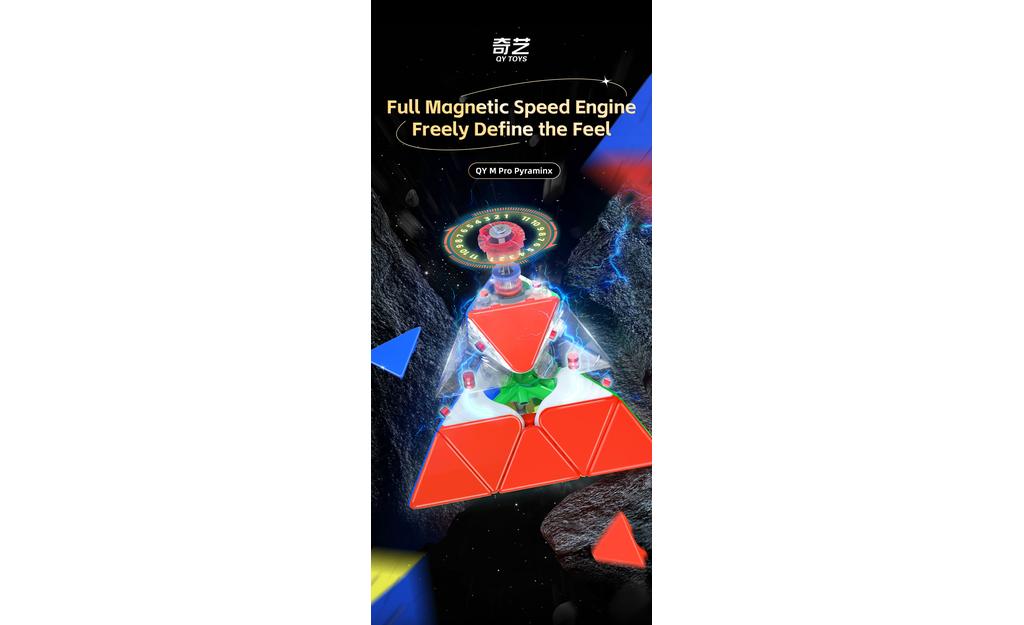 QiYi M Pro Pyraminx Pioneer (Magnetic, MagLev, Core Magnets, UV Coated) | SpeedCubeShop