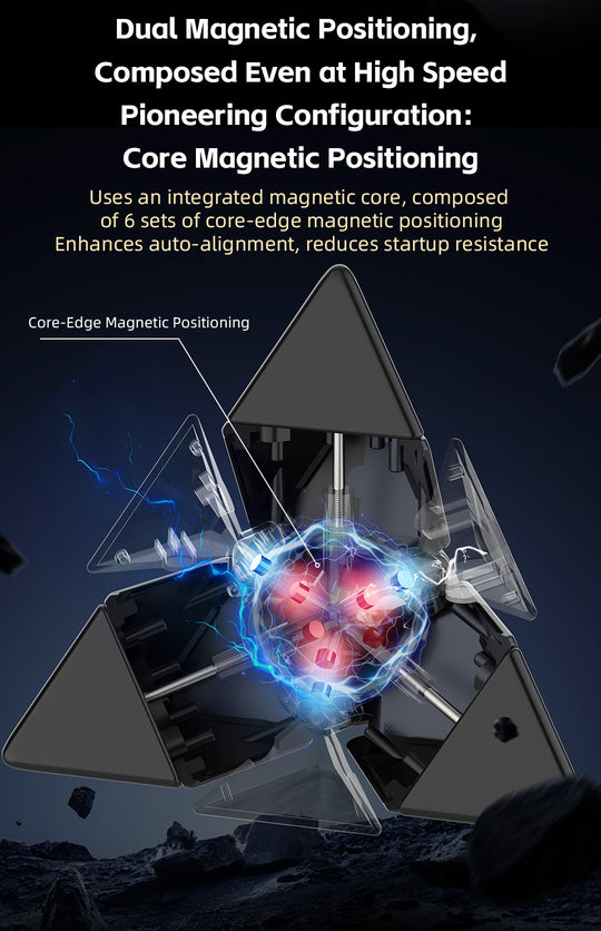 QiYi M Pro Pyraminx Pioneer (Magnetic, MagLev, Core Magnets, UV Coated)